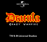 Dracula - Crazy Vampire Title Screen